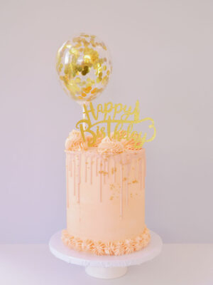 Balloon Buttercream Birthday Cake