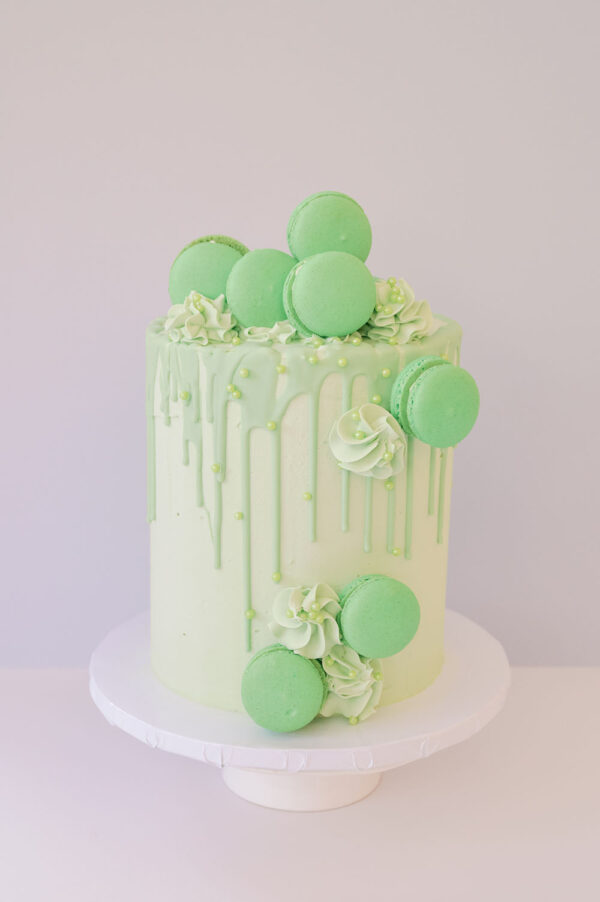 Macaron Buttercream Birthday Cake