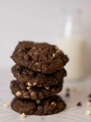 Triple Chocolate New York Cookies from Morton Baking Academy – rich, chunky, and loaded with three chocolates.